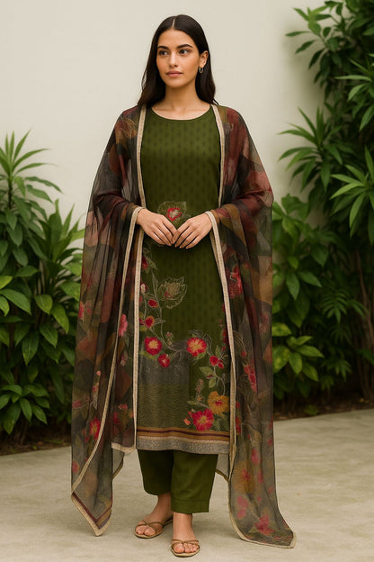 Burberry organza unstitched ladies suit Rc17619 (b)