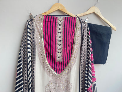 Muslin printed unstitched ladies suit Rc18374 (c)