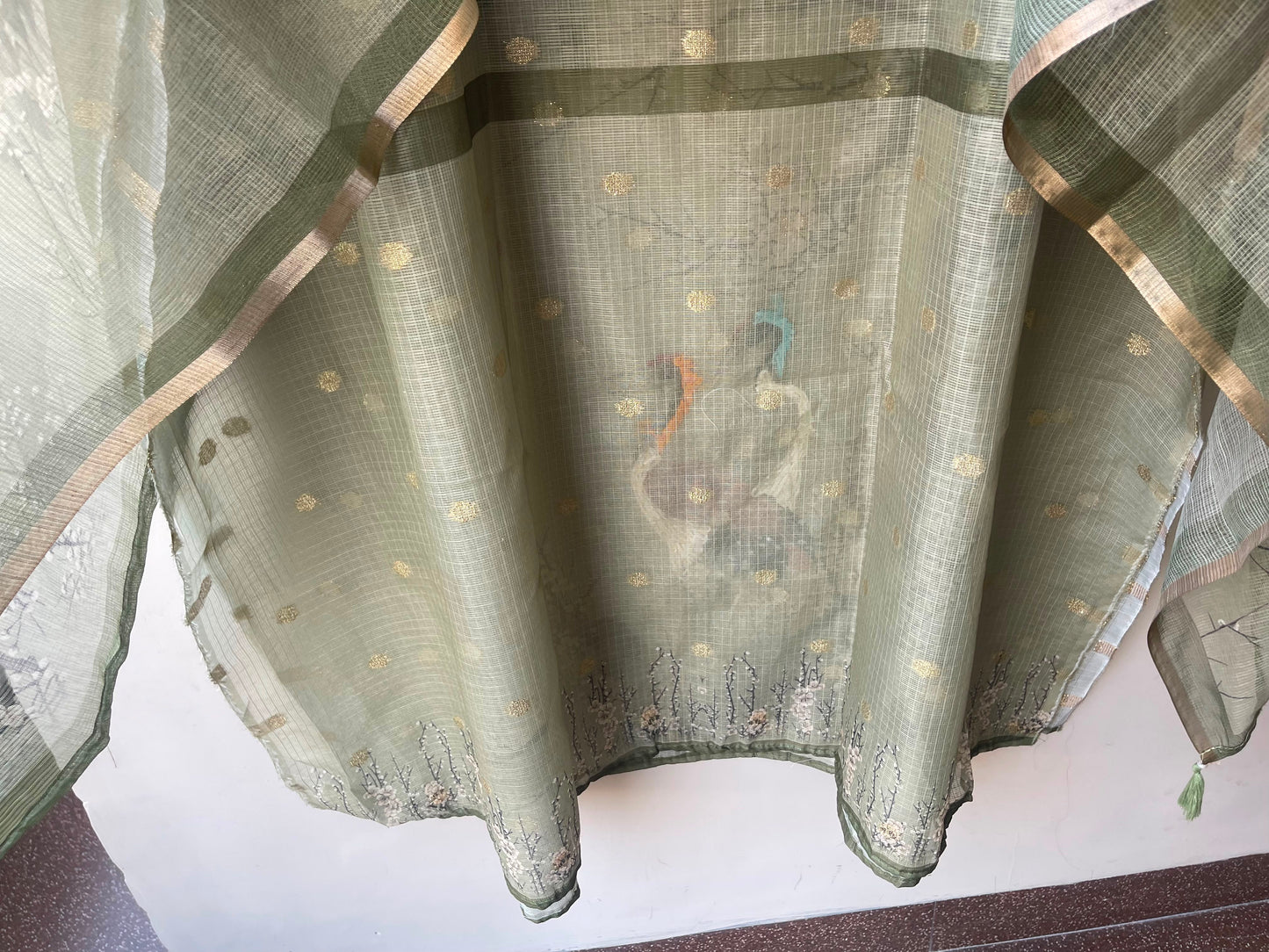 Self Banarasi kota doriya printed unstitched ladies suit Rc19076 (b)