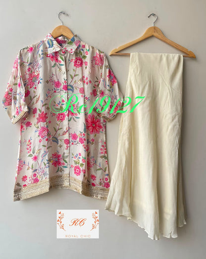 Chinnon fabric stitched ladies coord set Rc19127