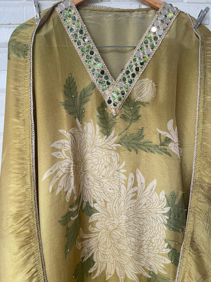 Shimmer silk unstitched ladies suit Rc17672(b)