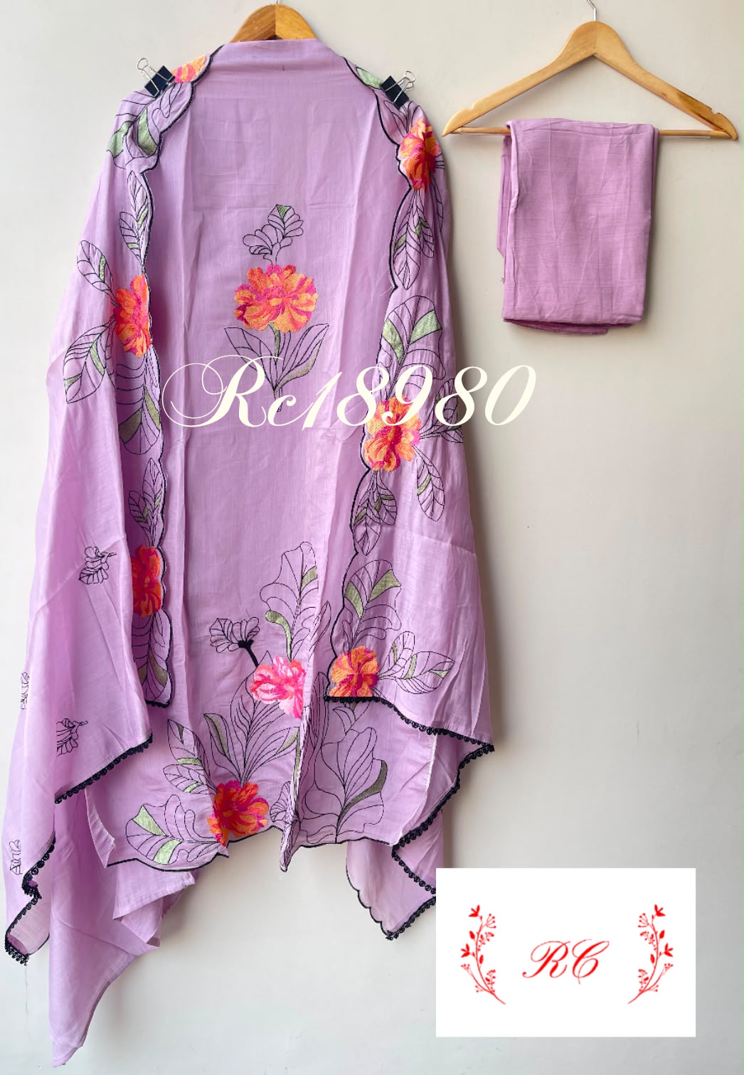 Mul chanderi unstitched ladies suit Rc18980 (a)