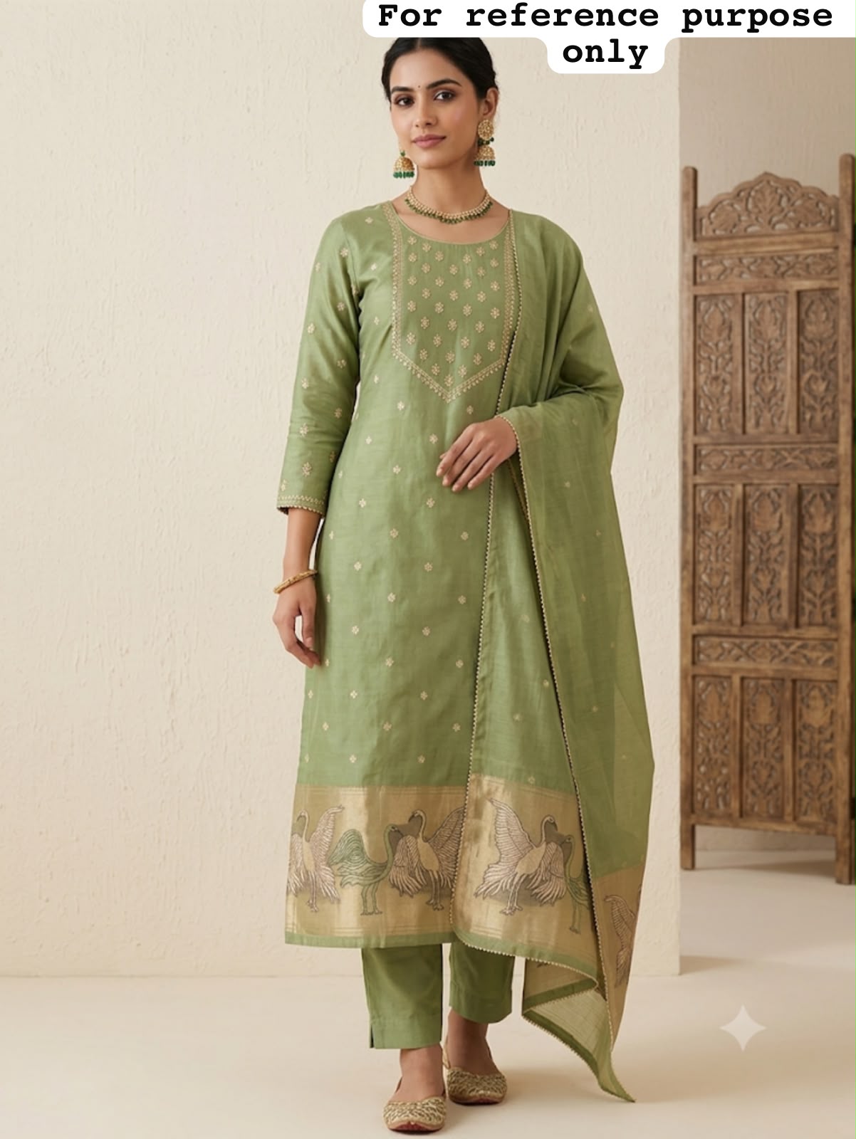 Banarasi mul chanderi ladies unstitched suit Rc19158 (b)