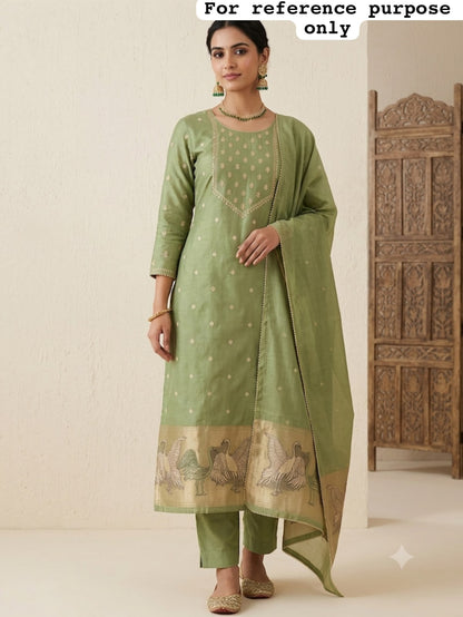 Banarasi mul chanderi ladies unstitched suit Rc19158 (b)