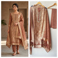 Pure Banarasi brocade silk unstitched ladies suit Rc19348 (b)