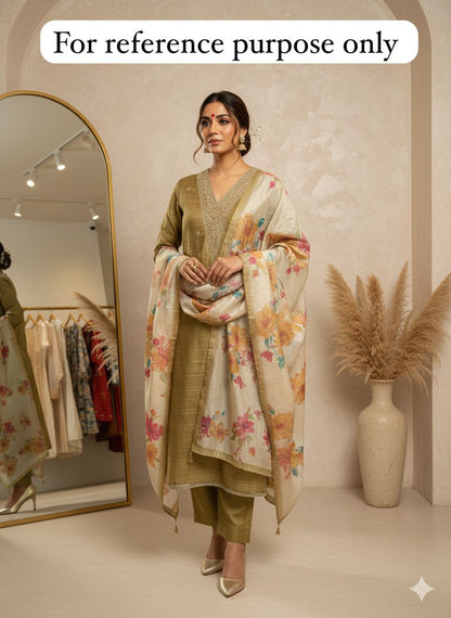 Silk unstitched ladies suit Rc18432 (a)