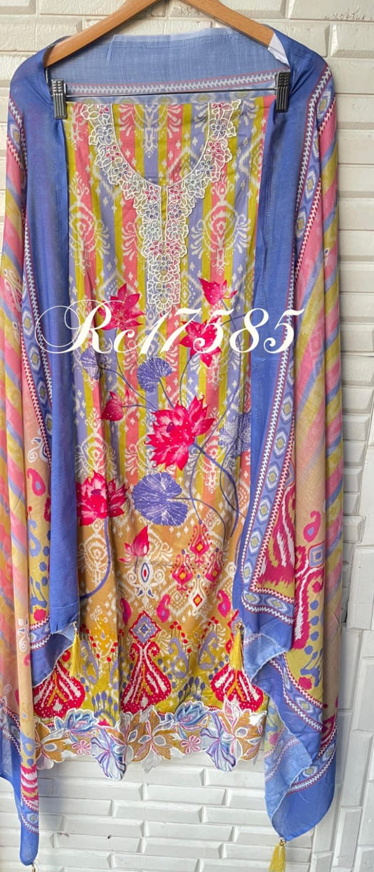 Cotton Printed Unstitched Ladies Suit RC-17585 – view 2