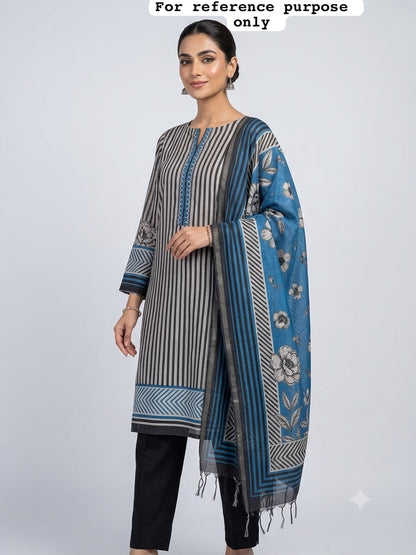 Mul chanderi printed ladies unstitched suit Rc19036 (a)