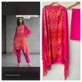 Organza Tuile printed ladies unstitched suit Rc19146
