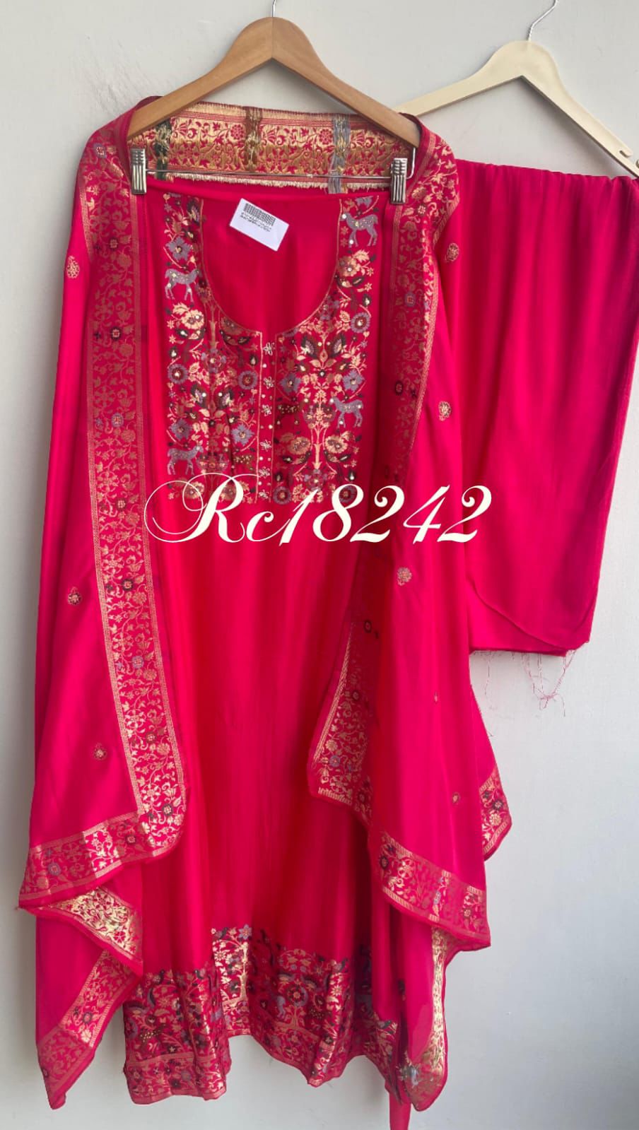 Banarasi silk unstitched ladies suit Rc18242 (a)