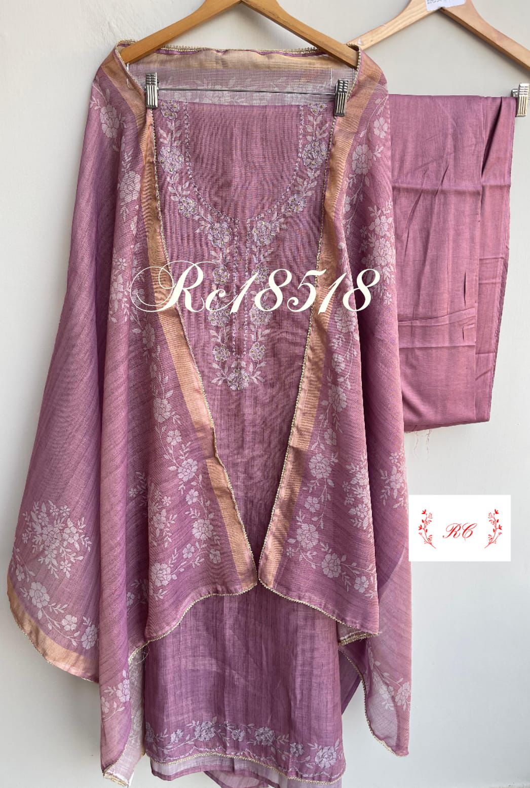 Linen Printed Unstitched Ladies Suit RC-18518 (b) – view 3