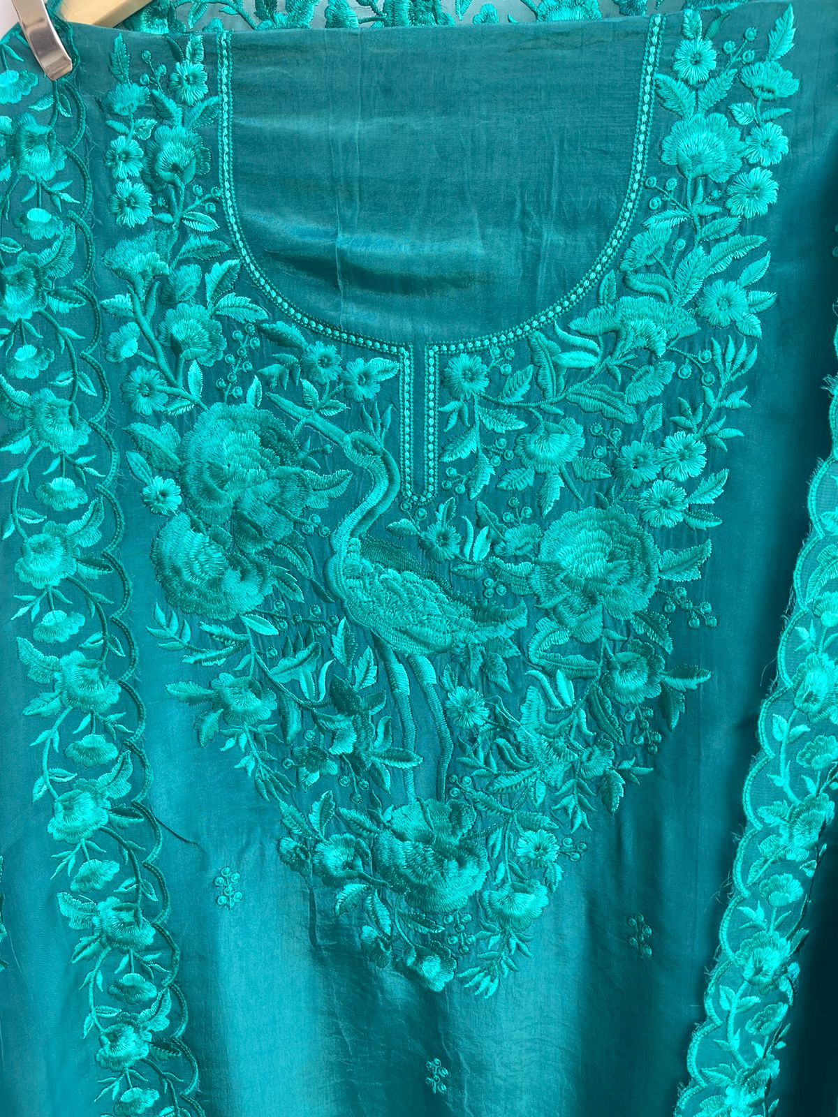 Crape silk unstitched ladies suit Rc17893  (b)