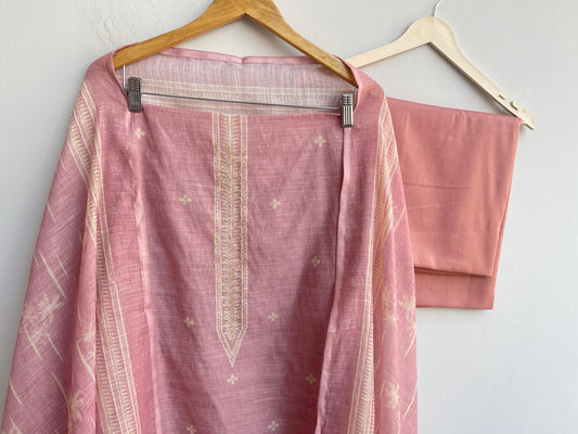 Linen printed unstitched ladies suit Rc18400