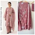 Mul chanderi unstitched ladies suit Rc18974