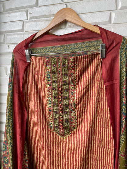 Cotton unstitched ladies suit Rc17287 (b)