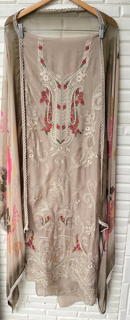 Organza unstitched ladies suit Rc17630 (a)