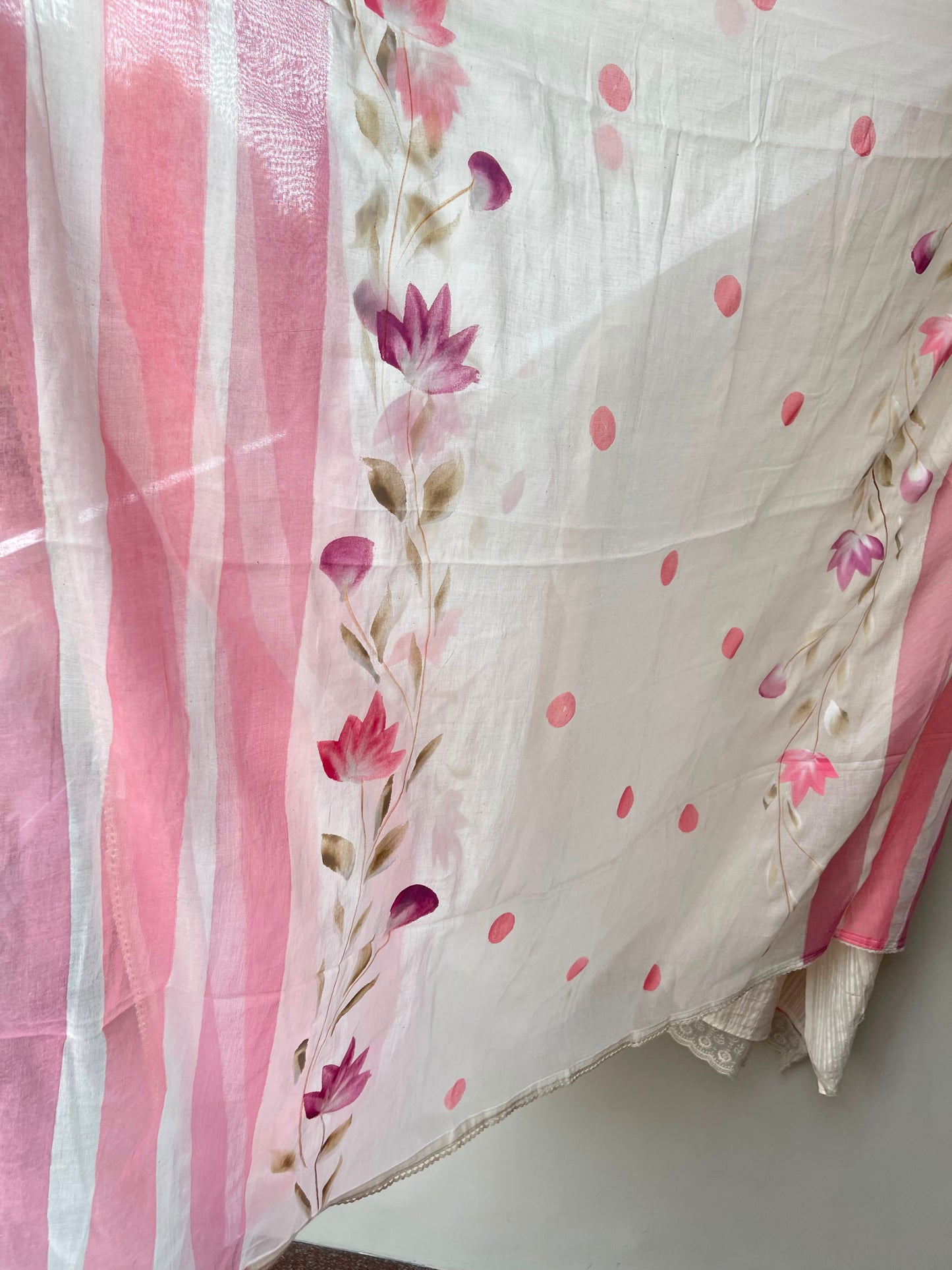 Self Cotton Brush Painted Unstitched Suit with Pearl Work RC-19015 - Royal Chic by Priti (photo 10)