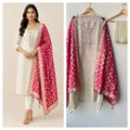 Elegant Shimmer Organza Unstitched Designer 3 Pcs Suit Set