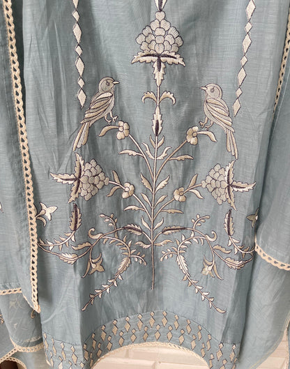 Mul chanderi unstitched ladies suit Rc17331