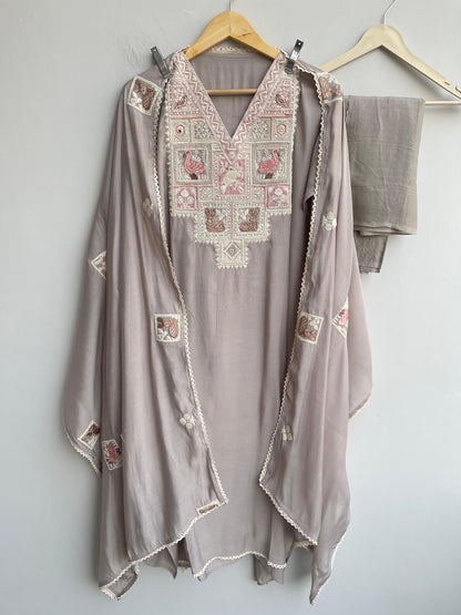 Mul chanderi unstitched ladies suit Rc18458 (b)