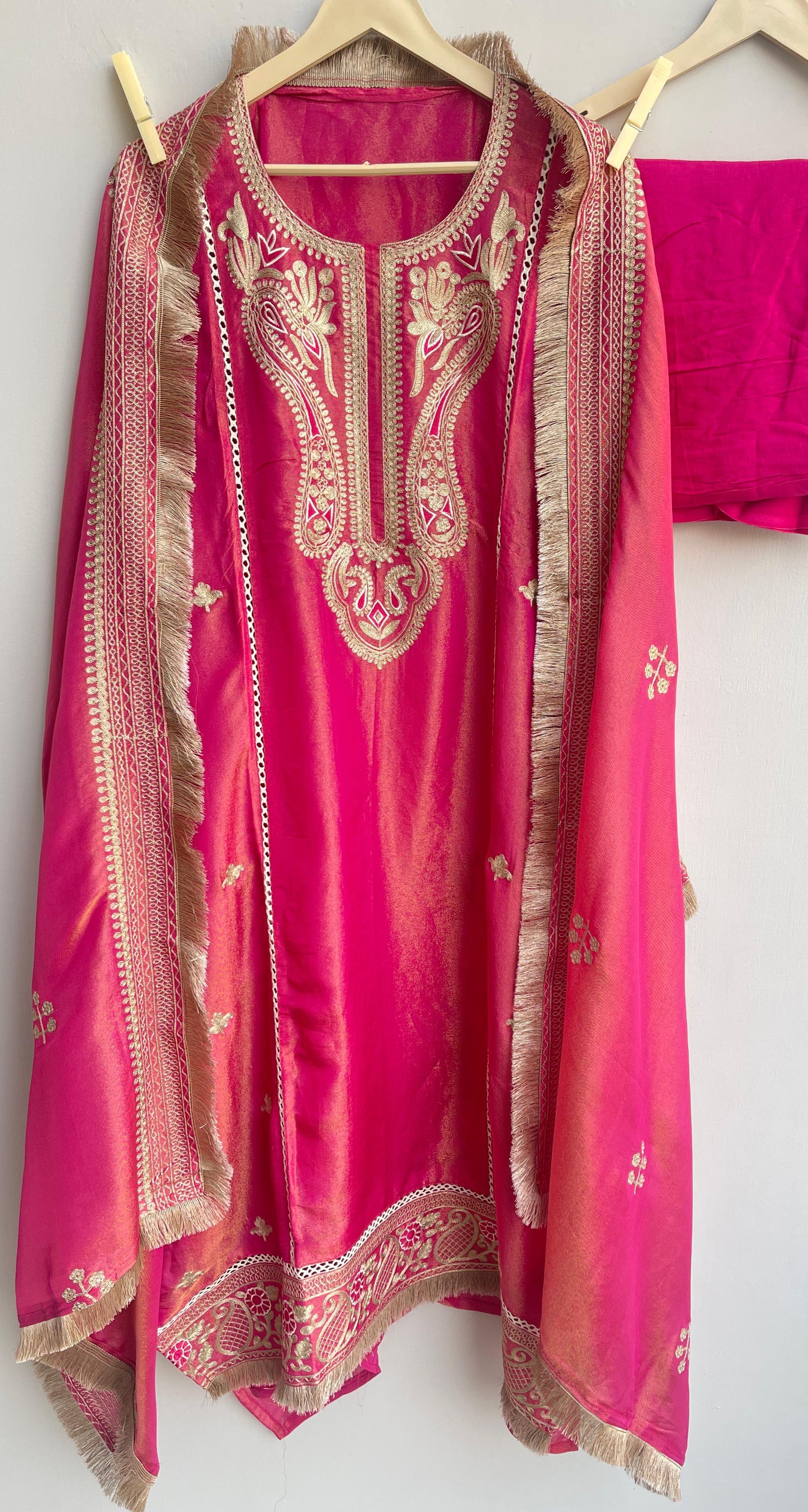 Shimmer silk unstitched ladies suit Rc17901 (b)