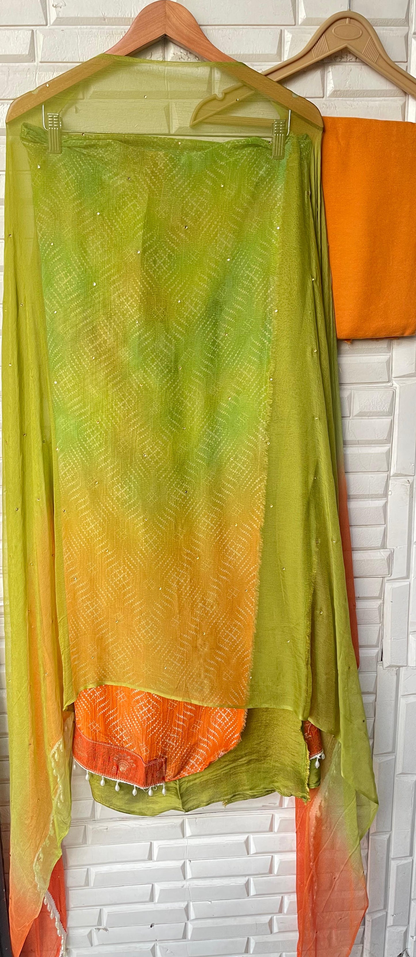 Tissue shimmer silk unstitched ladies suit Rc17736 (c)