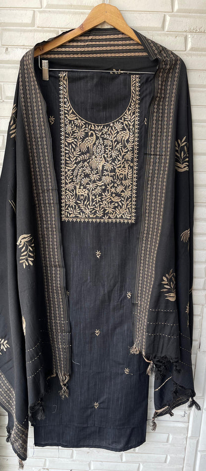 Mul chanderi unstitched ladies suit Rc18404