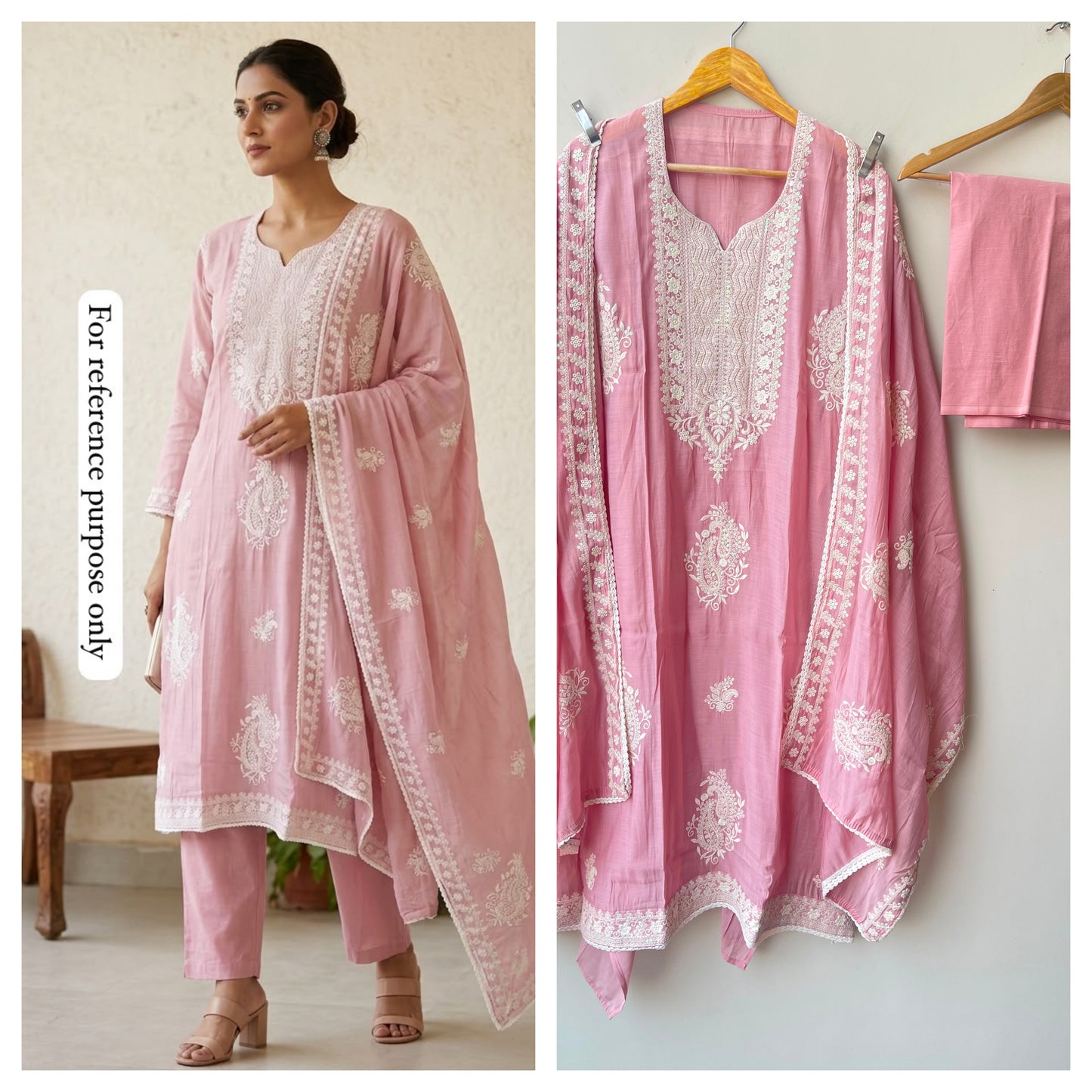 Mul chanderi unstitched ladies suit Rc18975 (b)