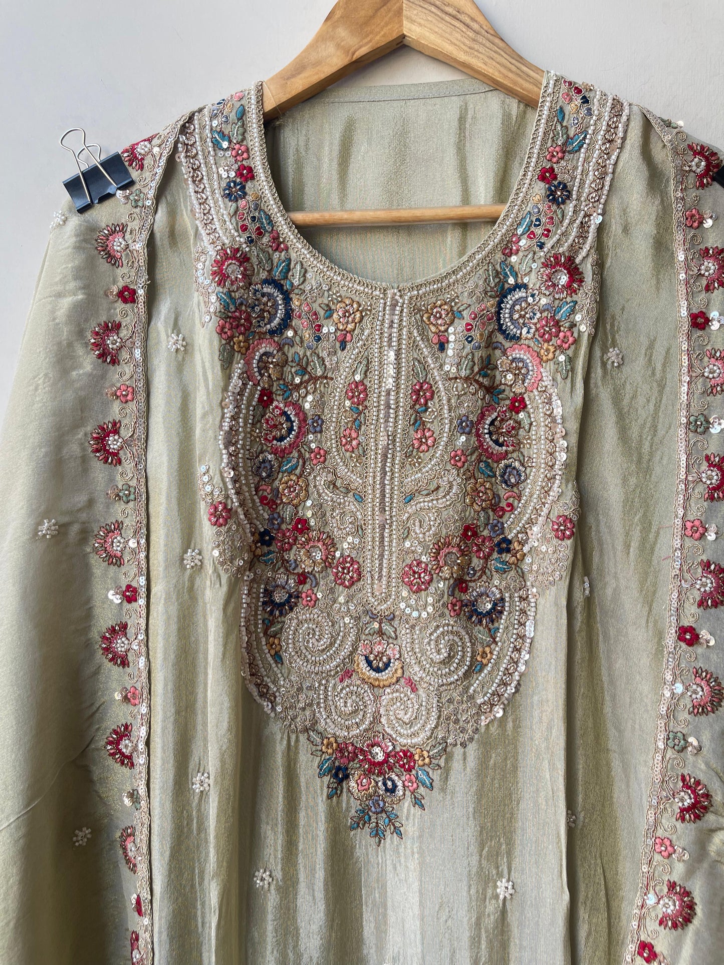 Shimmer silk unstitched ladies suit Rc19330 (a)