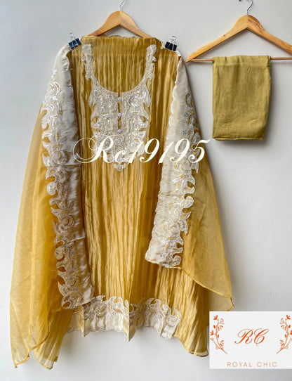 Pure shimmer tissue ladies unstitched suit Rc19195 (b)