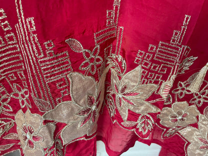 Silk fabric unstitched ladies suit Rc17833 (a)