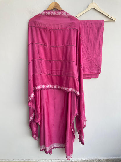 Mul chanderi printed ladies unstitched suit Rc18585