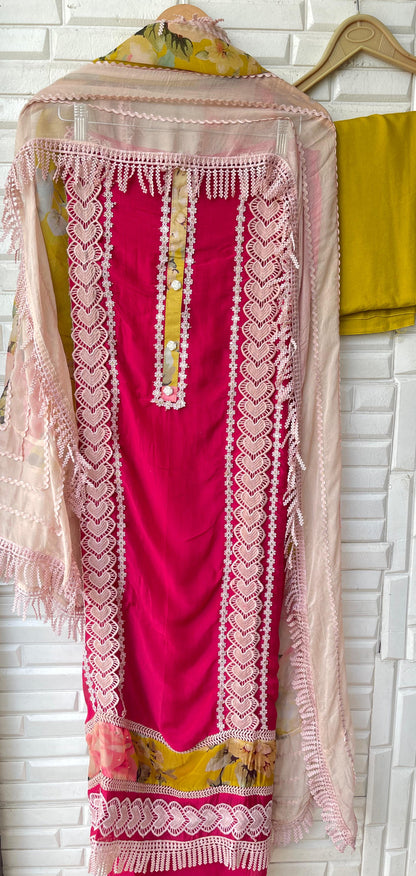 Organza unstitched ladies suit Rc17852 (a)