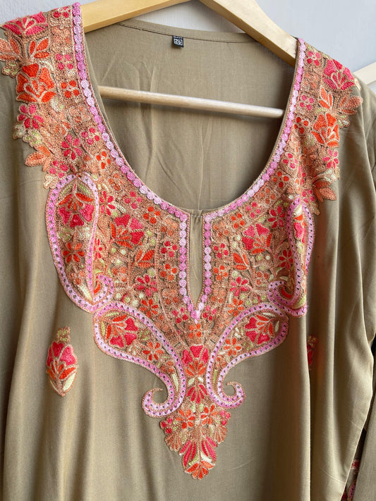 Reyon kashmiri kadai ready ladies coord set Rc18390 (a)