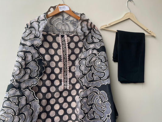 Soft linen printed unstitched ladies suit Rc18674 (b)