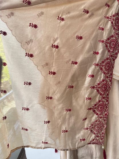 Mul Chanderi Unstitched Ladies Suit RC-18698 – view 5