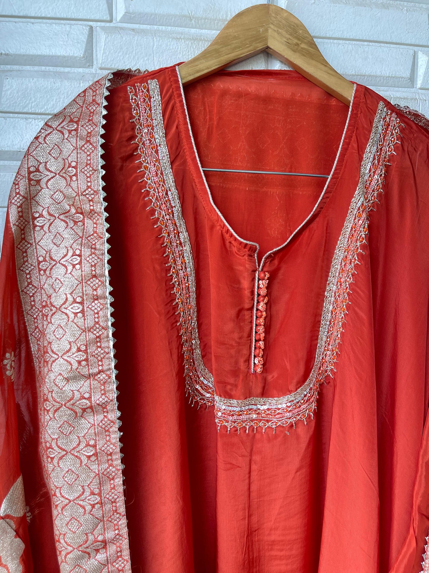 Organza unstitched ladies suit Rc17029