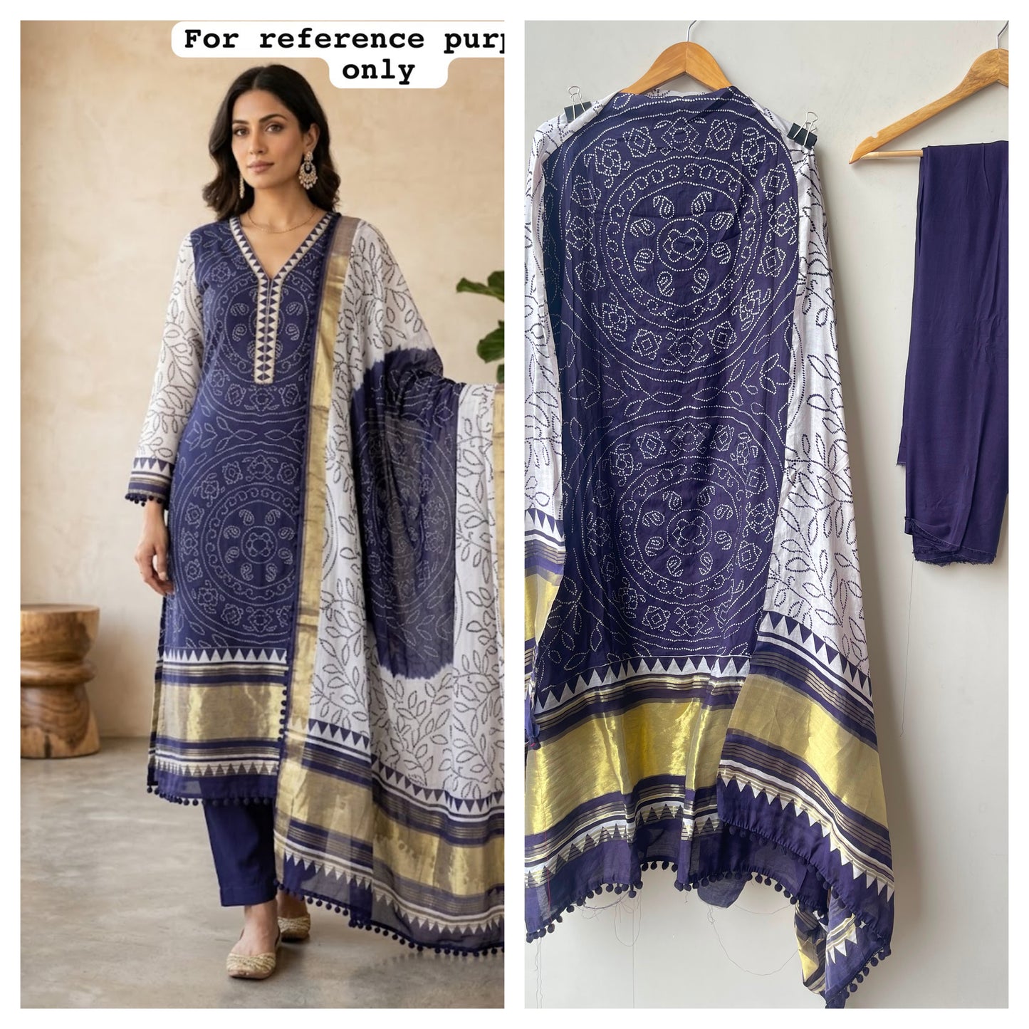 Gajji silk printed unstitched ladies suit Rc19272 (b)