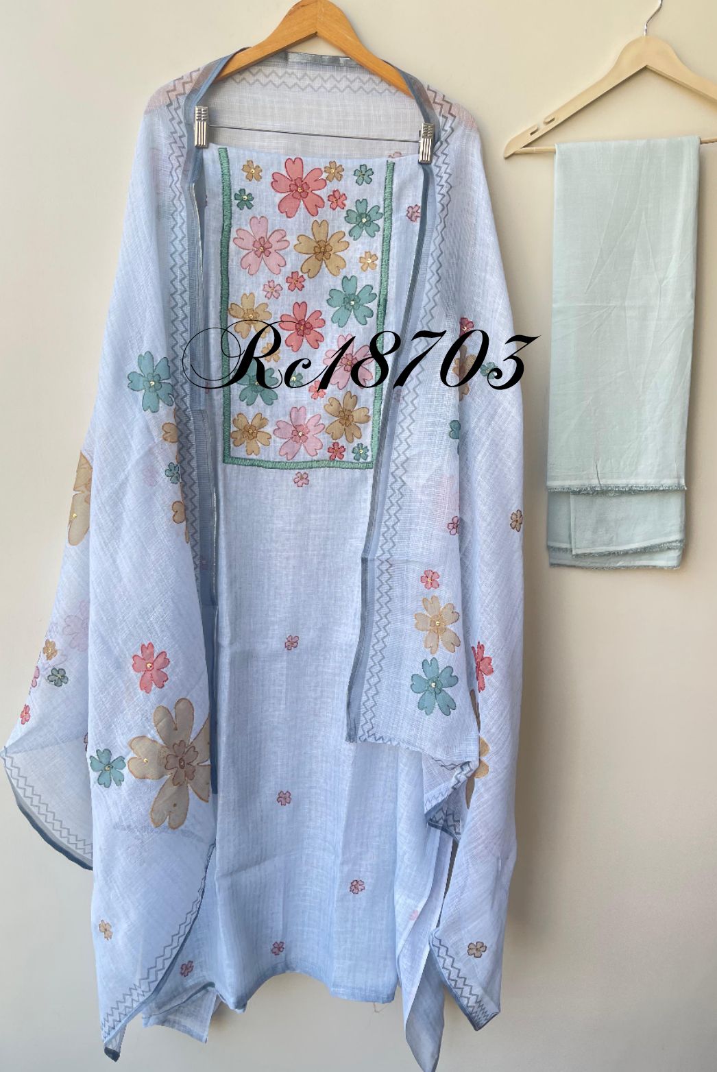 Pure Linen Printed Ladies Unstitched Suit RC-18703 – view 3
