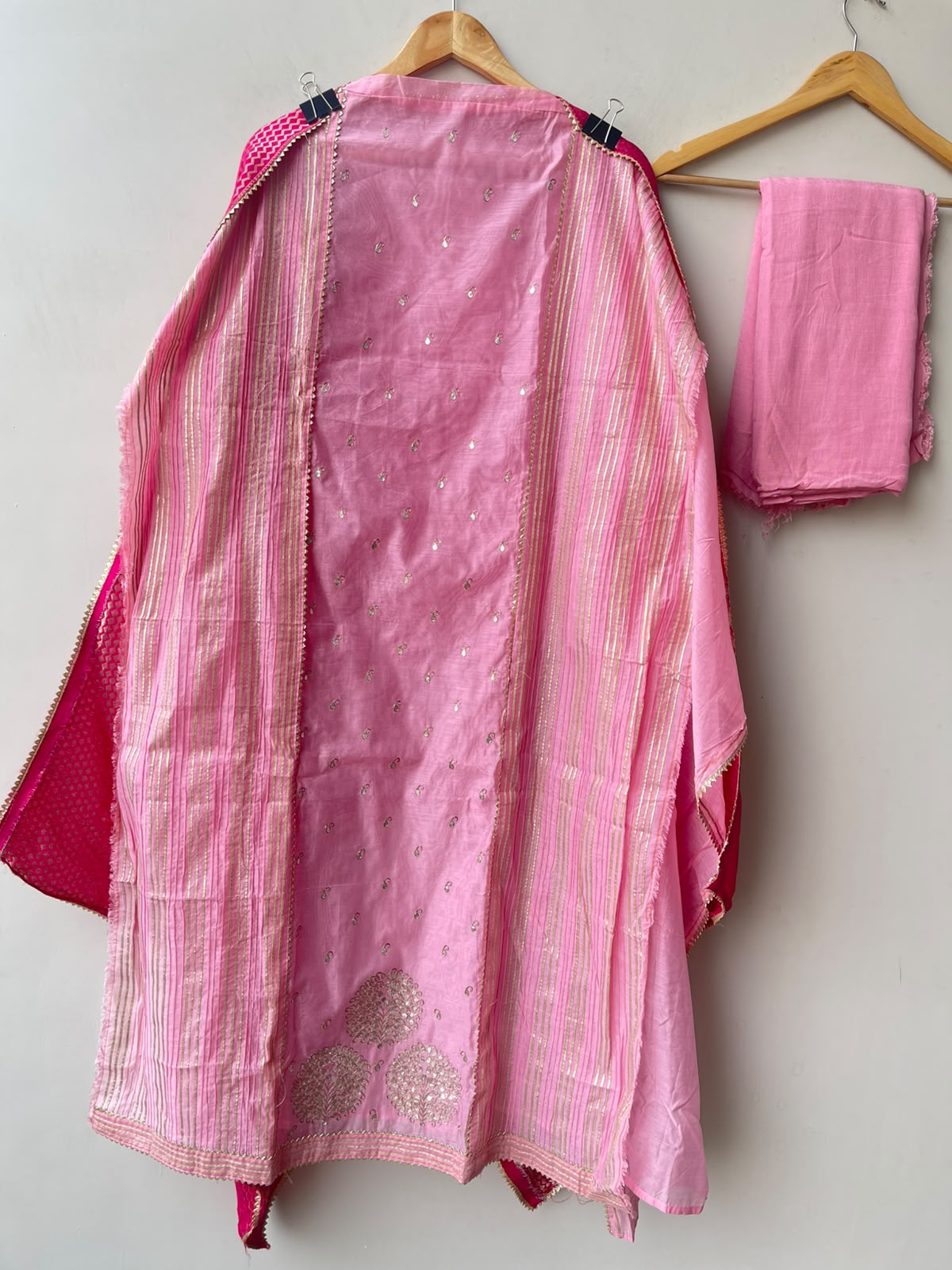 Shimmer chanderi unstitched ladies suit Rc19240