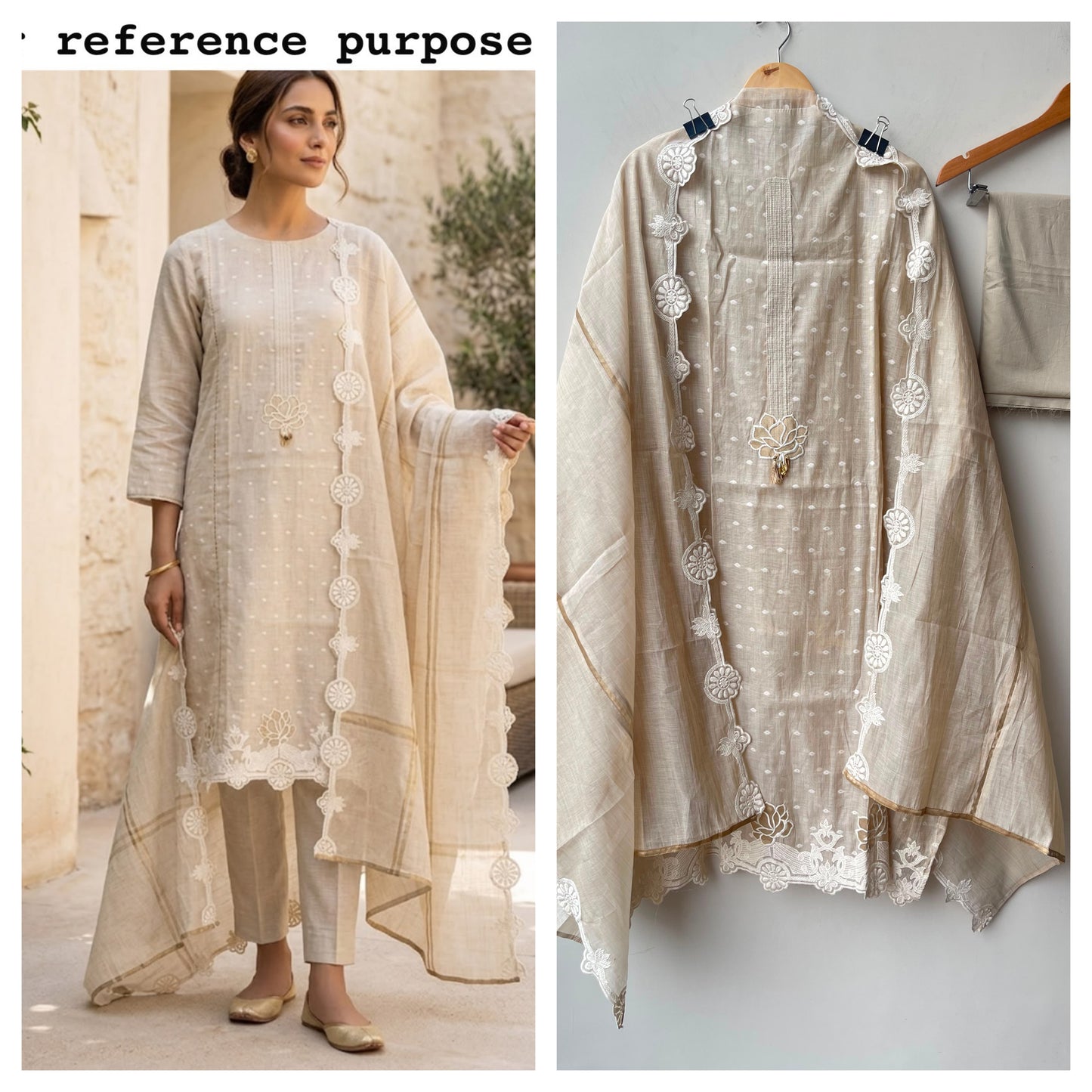 Self mul chanderi unstitched ladies suit Rc19151