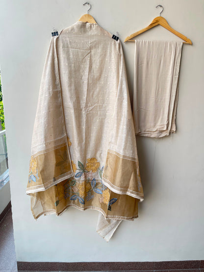 Banarsi mul chanderi ladies unstitched suit Rc19117