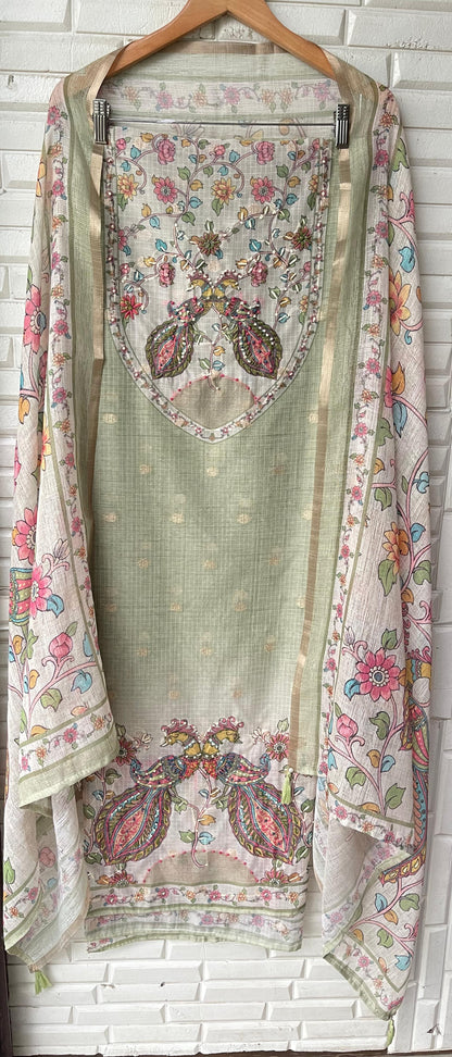 Banarasi kota doriya unstitched ladies suit Rc17456 (a)