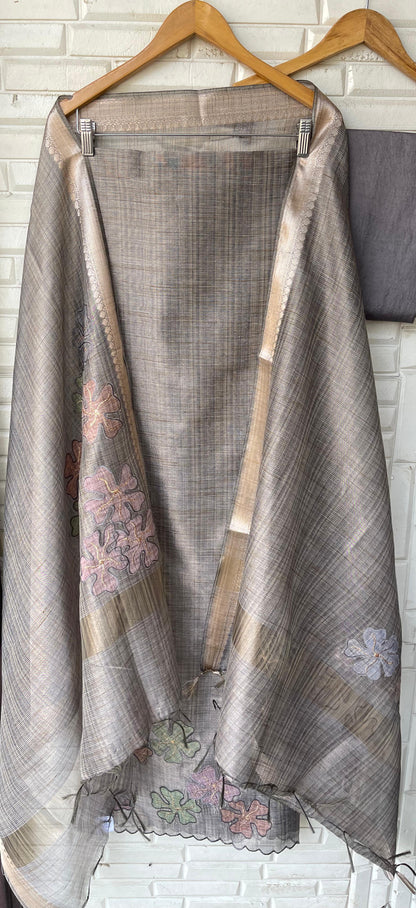 Maheshwari shimmer linen unstitched ladies suit Rc18412 (b)