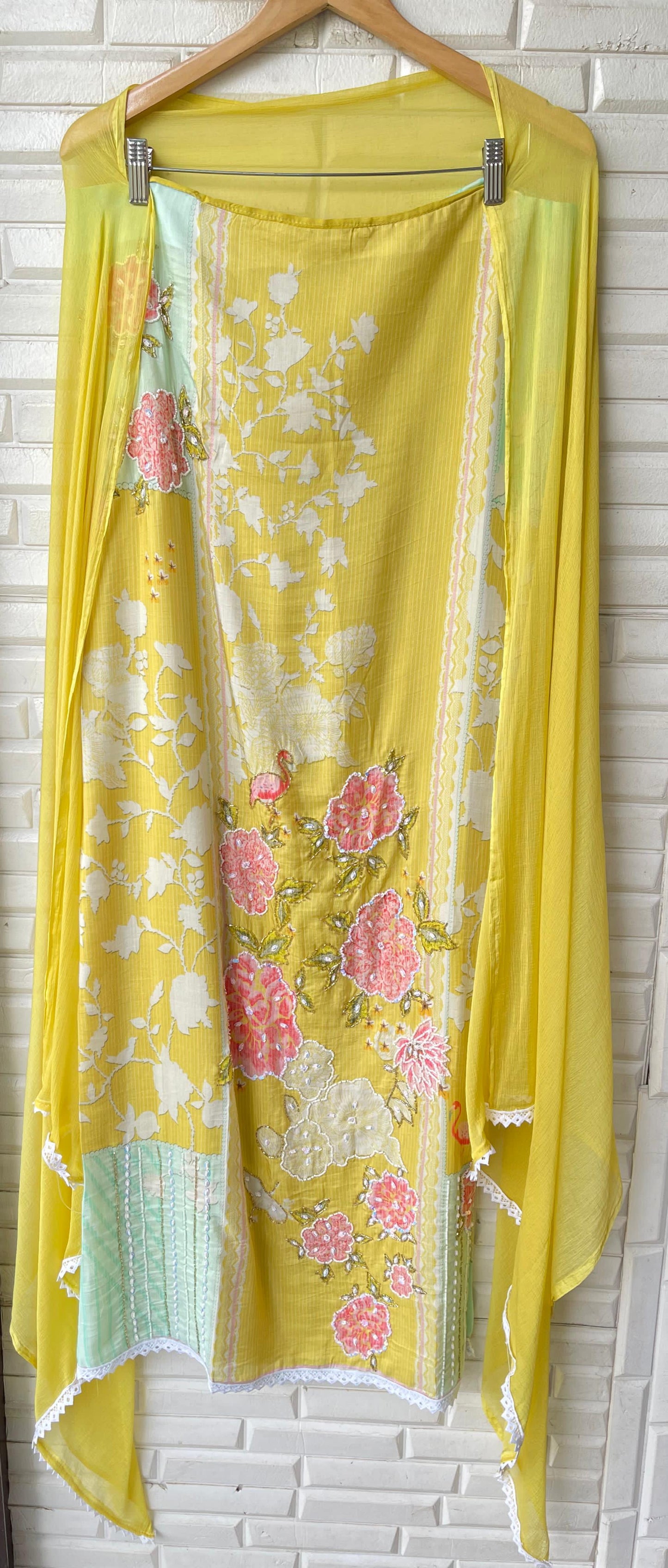 Muslin unstitched ladies suit Rc 17103
