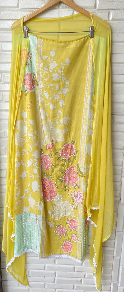 Muslin unstitched ladies suit Rc 17103