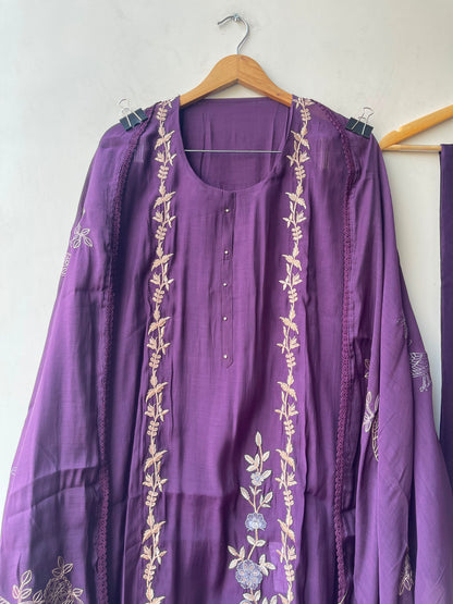 Mul chanderi unstitched ladies suit Rc19167