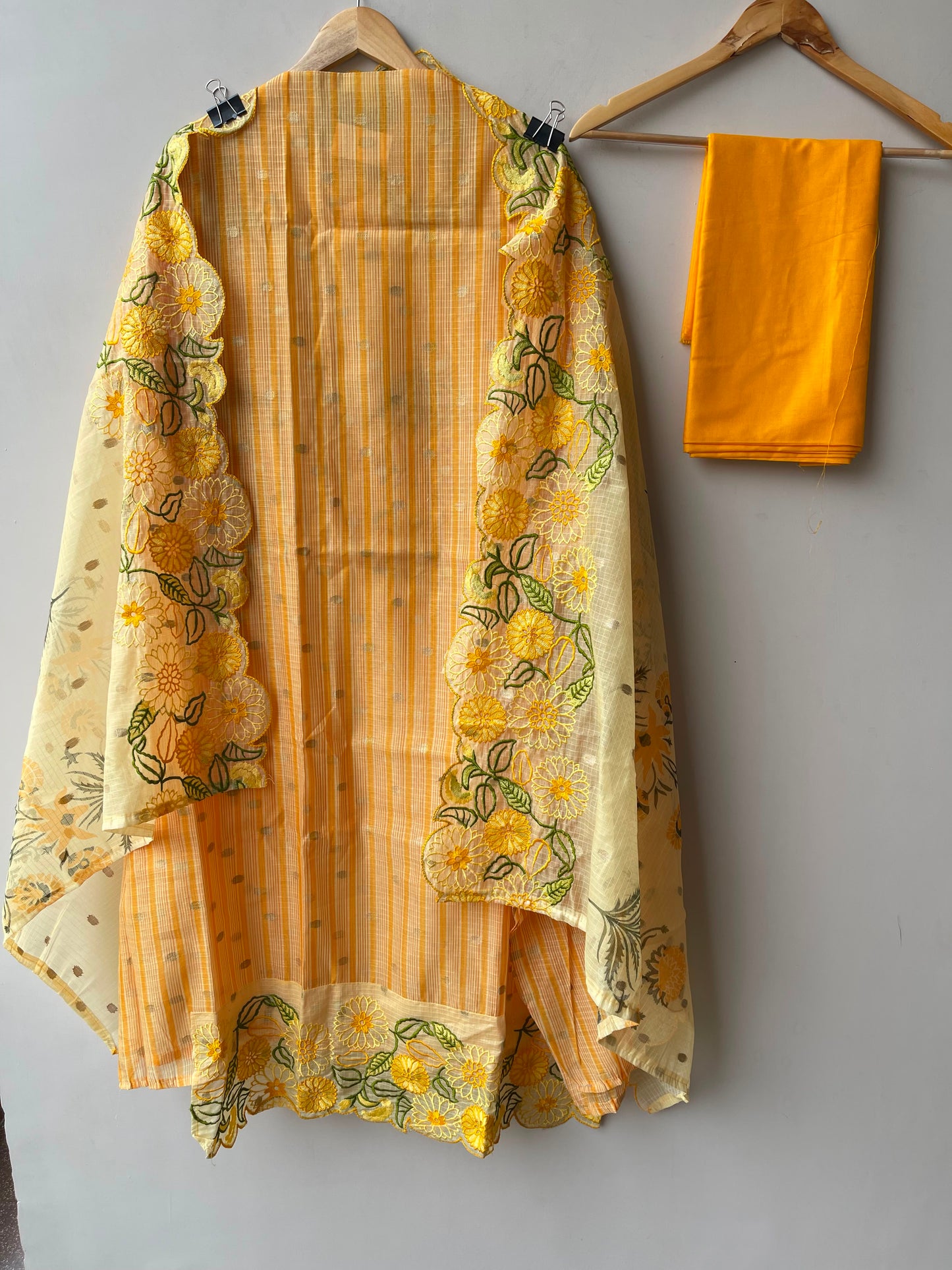 Self Banarasi weaving kota doriya unstitched ladies suit Rc18995