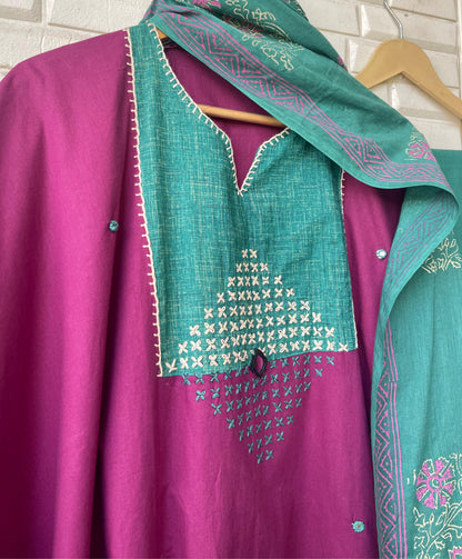 Pure cotton unstitched ladies suit Rc17745