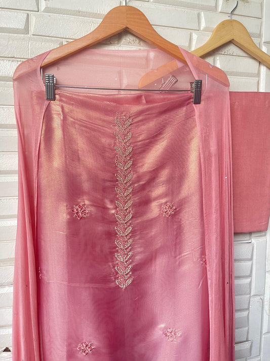 Shimmer paper silk unstitched ladies suit Rc17703 (d)